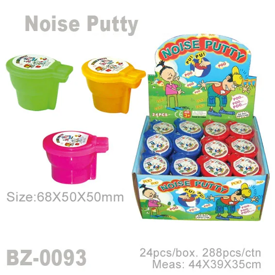 48 Pieces One Box Noise Putty 6 Colors Spoof Slime Putty Fart Toy Kids Party Supplies in China