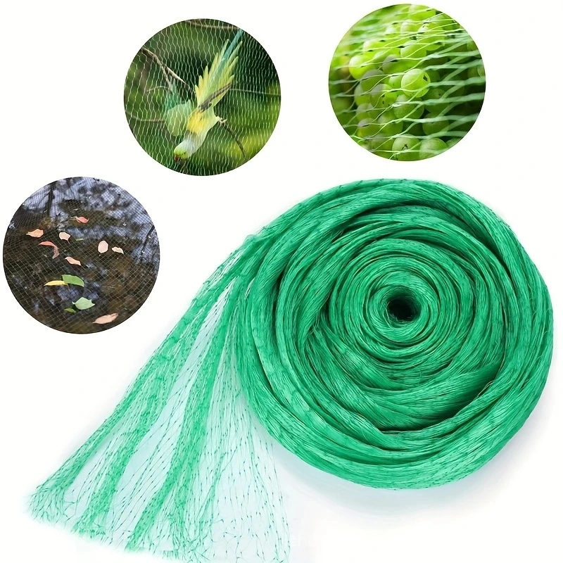 Green Color PE Extruded Bird Net For Fruit Trees Flowers