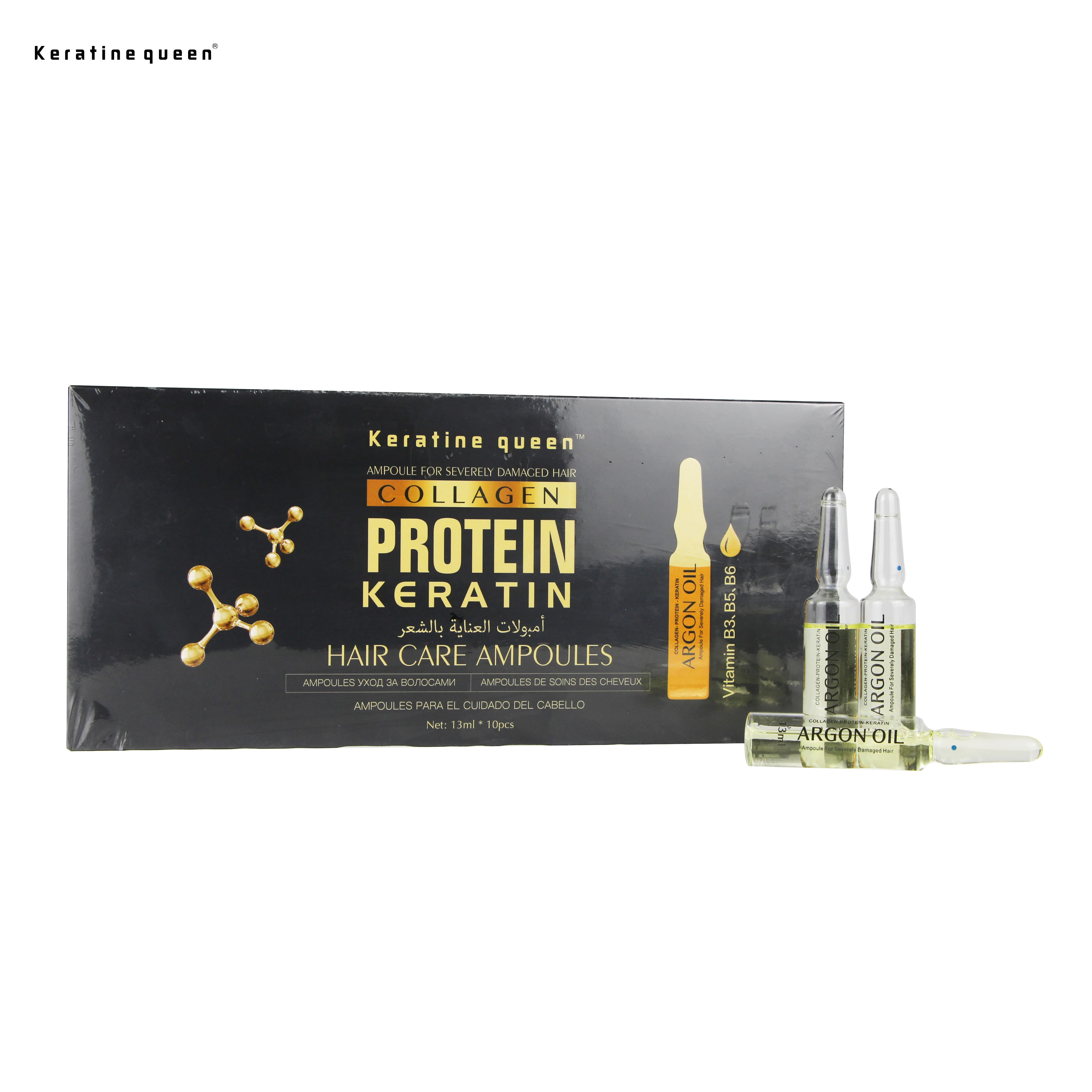 OEM Hyaluronic Acid Original Collagen Protein Keratin Argan Oil Ampoule