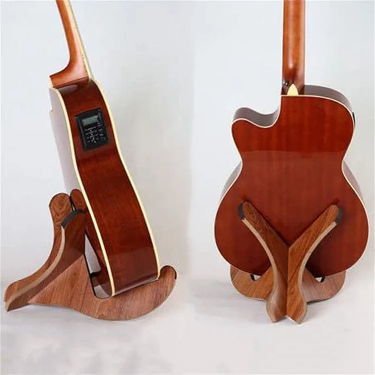 Best selling x-frame string design wooden bass guitar stand universal guitar stand classic