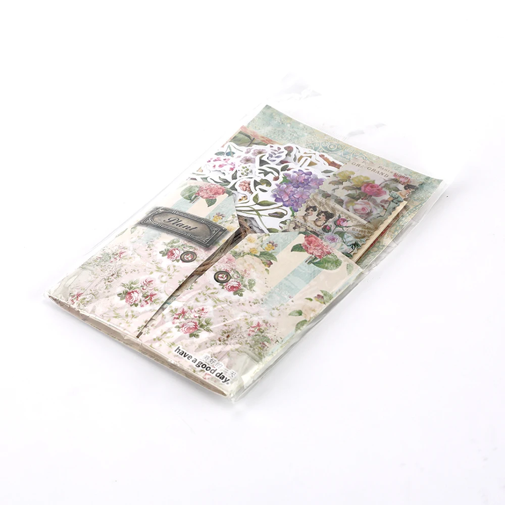 Vintage Journal Scrapbook Craft Kits Burnt Paper Diary For Aesthetic Decor Wall Decorative Frames Stationery Sticker