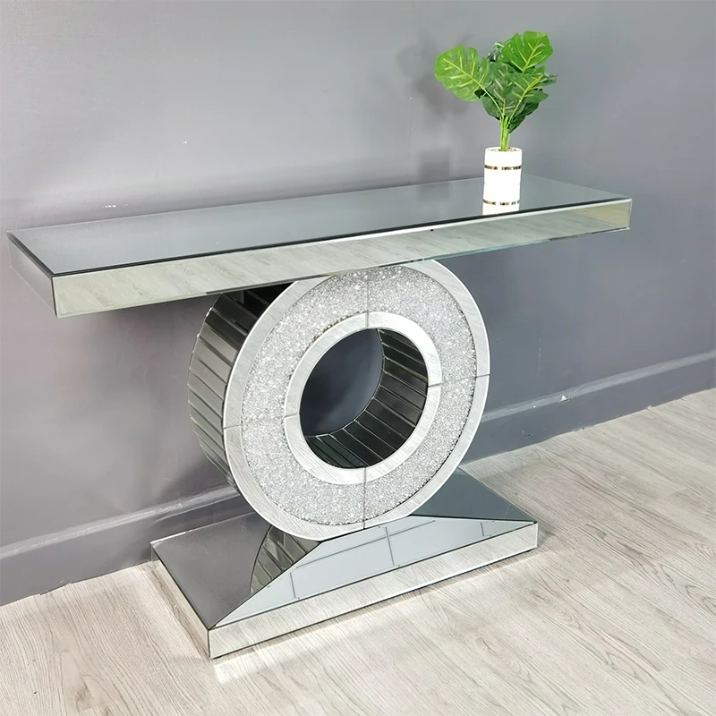 Modern Silver Living Room Mirror Console Console Table Hotel .restaurant .banquet.home