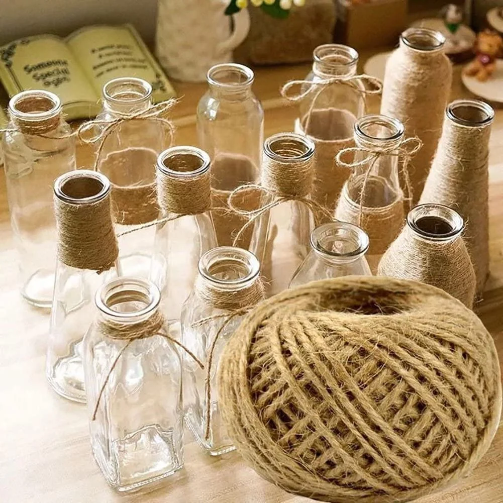 Wholesale natural raw hemp rope 2mm for gift decoration