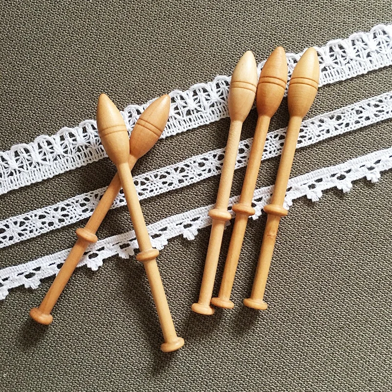 DIY Wooden Tool Craft Weaving Tool Wooden Bobbin Lace Weaving Wooden Lace Bobbin