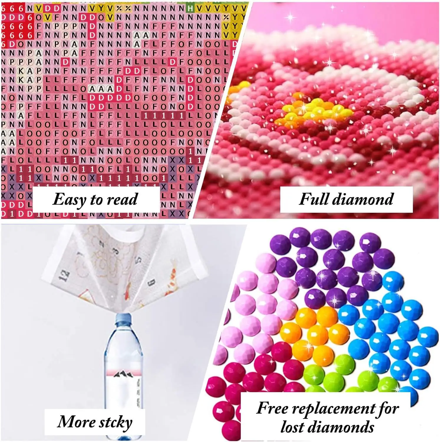 5D Diamond Painting, Full Diamond Crystal Plant Painting, Suitable for Children