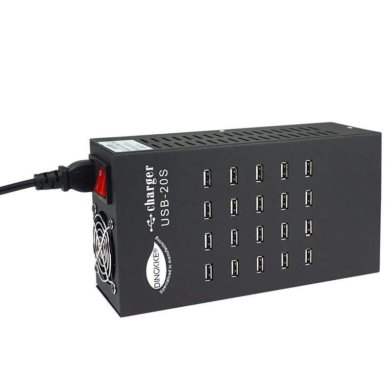 Porous USB multi-port charger mobile phone hang up plug centralized power supply socket flat charger fast charge