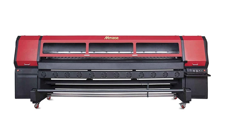 Mimage 3.2m 10ft large format printer fast speed 512i pvc banner tarpaulin printing machine