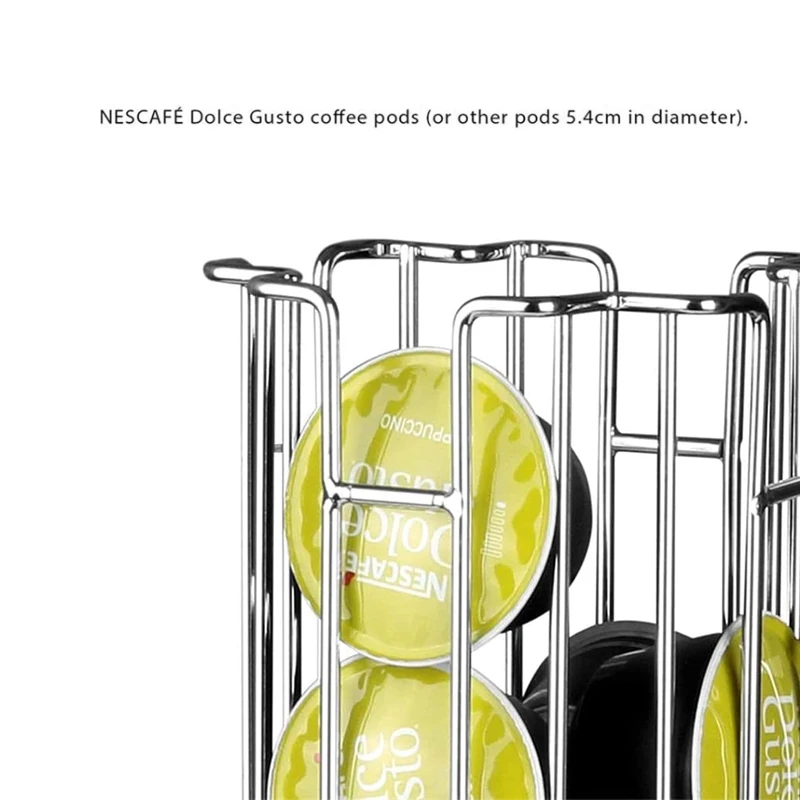 Factory 32 Pods Rotating Dolce Gusto Capsule Holder Display Stand Rack Organizer