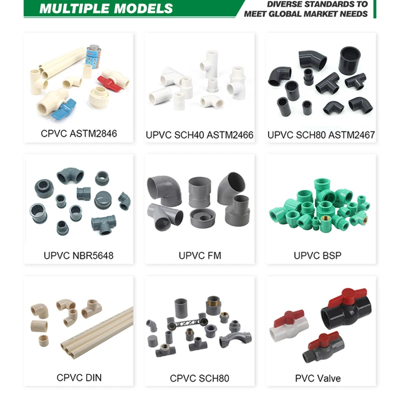 IFAN Factory Customized Pvc Fittings Elbow Tee Upvc Piping And Fitting Pvc Fittings for Plumbing