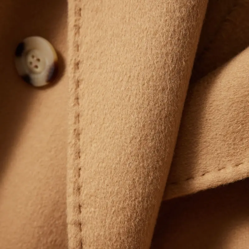 Women Winter Autumn Spring 100% Cashmere Coat With Belt Long Coats Top Quality Customized Service