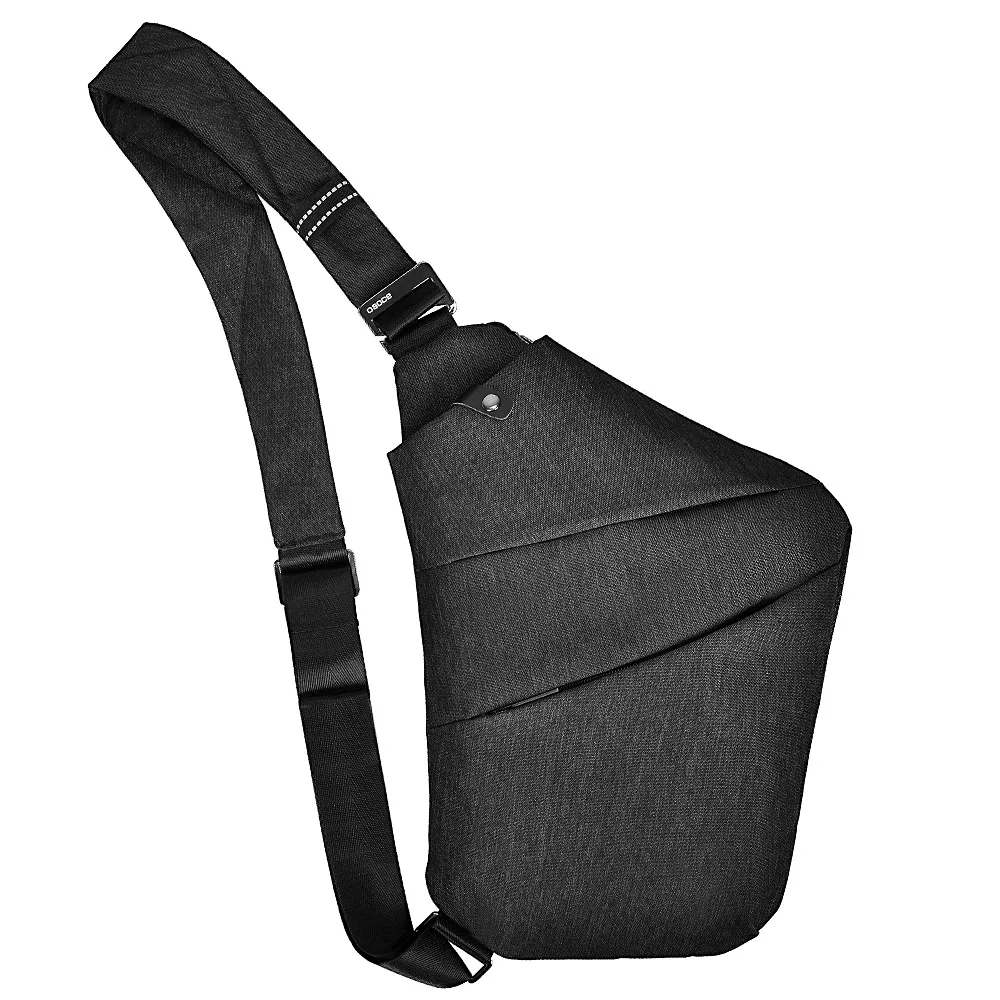 
Nylon Fabric 2 Front Pockets Antitheft Messenger Crossbody Bags for Men Boy 2019 Purses Single Shoulder Chest Bag 