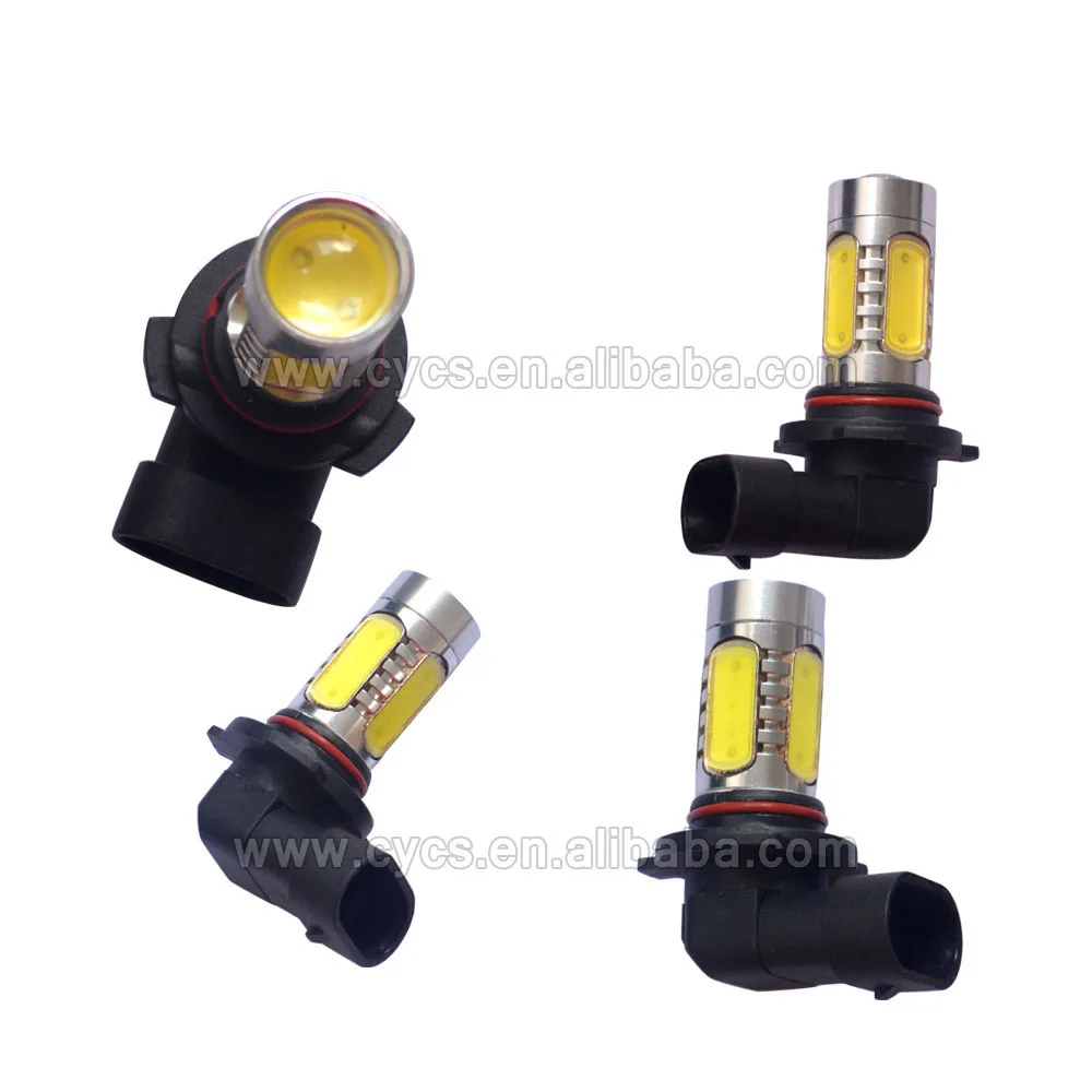 red white yellow CE DC 12V Canbus Super bright 9006 H11 7.5W COB auto led driving fog light hb3 9005 car led bulb
