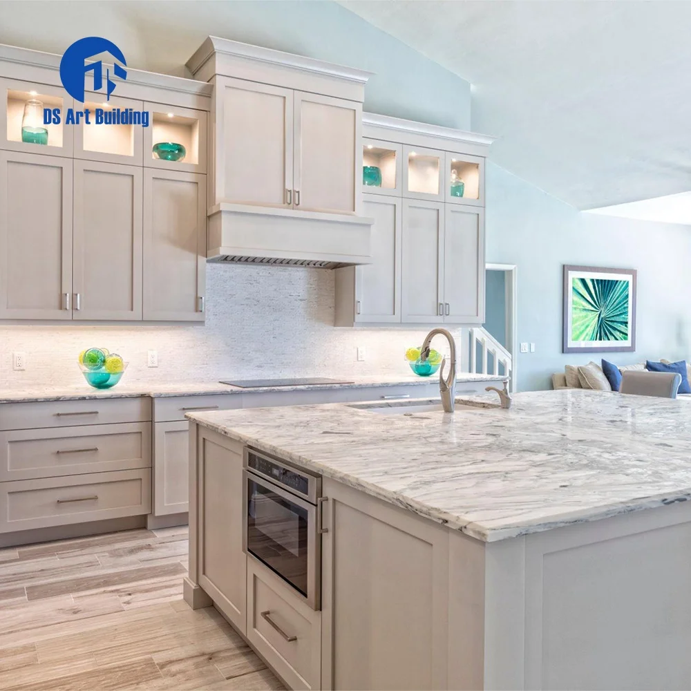 DS Home Modern Custom Commercial Shaker Solid Wood/MDF Design Kitchen Cabinets Furniture