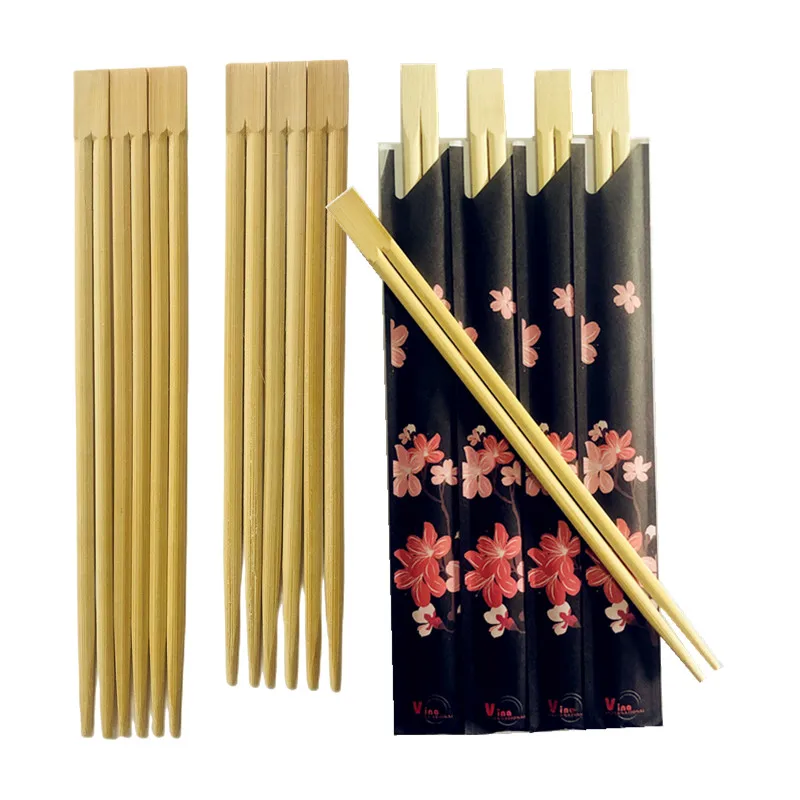 Professional factory Paper Packed Disposable Natural Bamboo Chopsticks Sushi Stick With Customized Logo