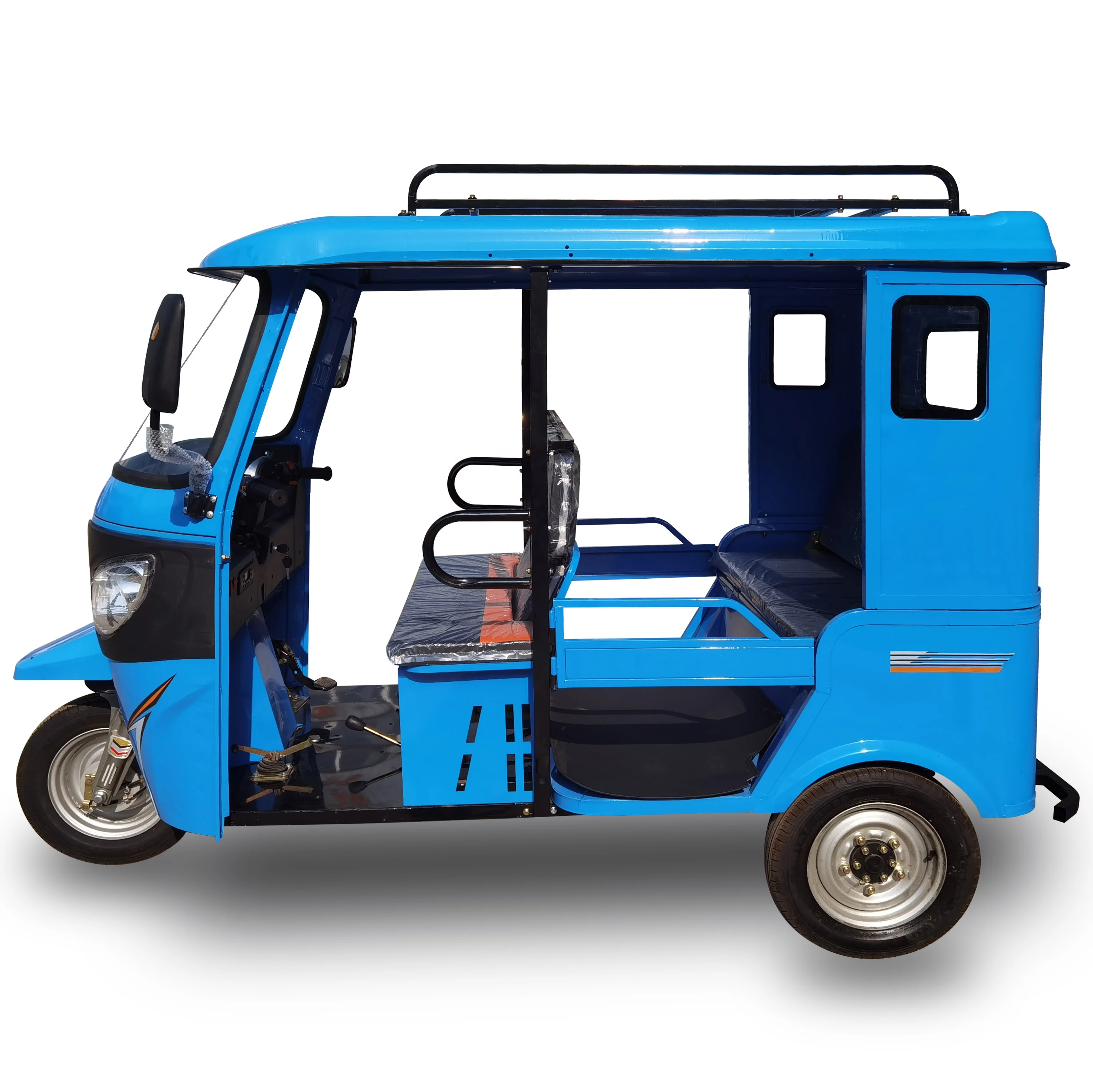 3 Wheel Motorcycle For Passengers 6 Seats Petrol Tricycle Tuk Tuk Three Wheeled Taxi