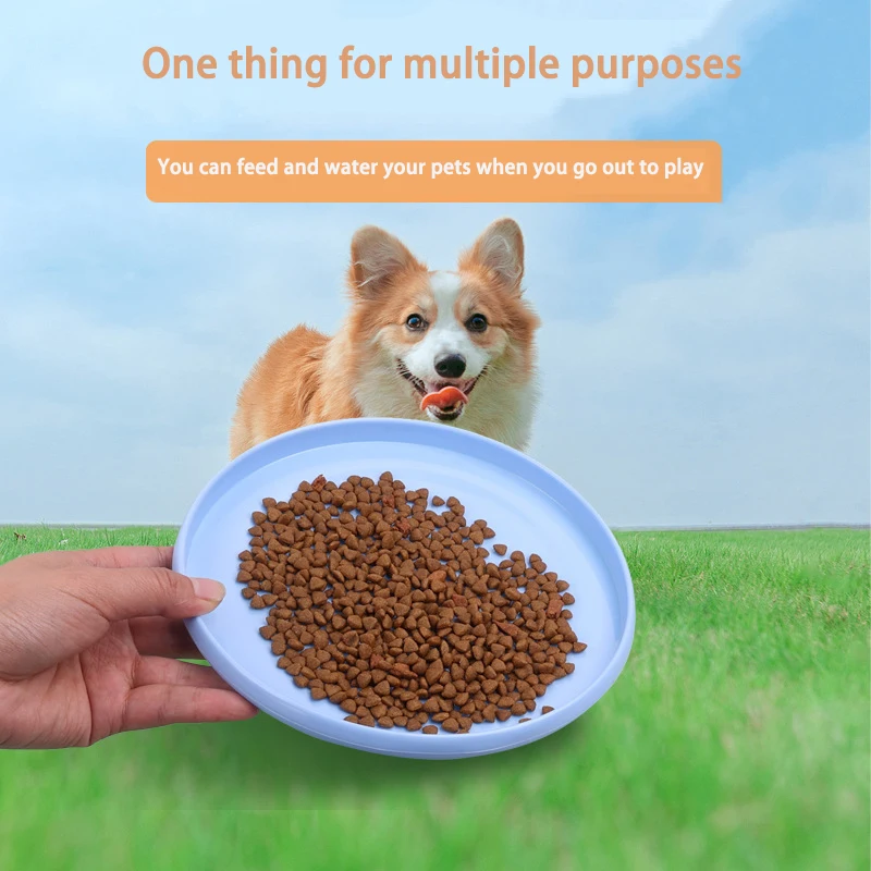 Flying Disc Plastic Frisbeed  Dog for Indestructibility and Soft Flying Saucer Floating and Bite Resistant Frisbeed