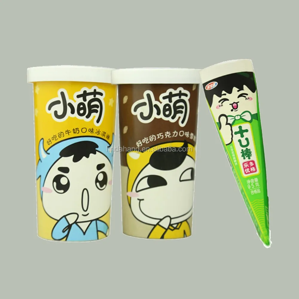 Calippo Tubes Eco Custom Design Ice Cream Packing Containers Suppliers Wholesale Ice Cream Paper Cone Squeeze Cup