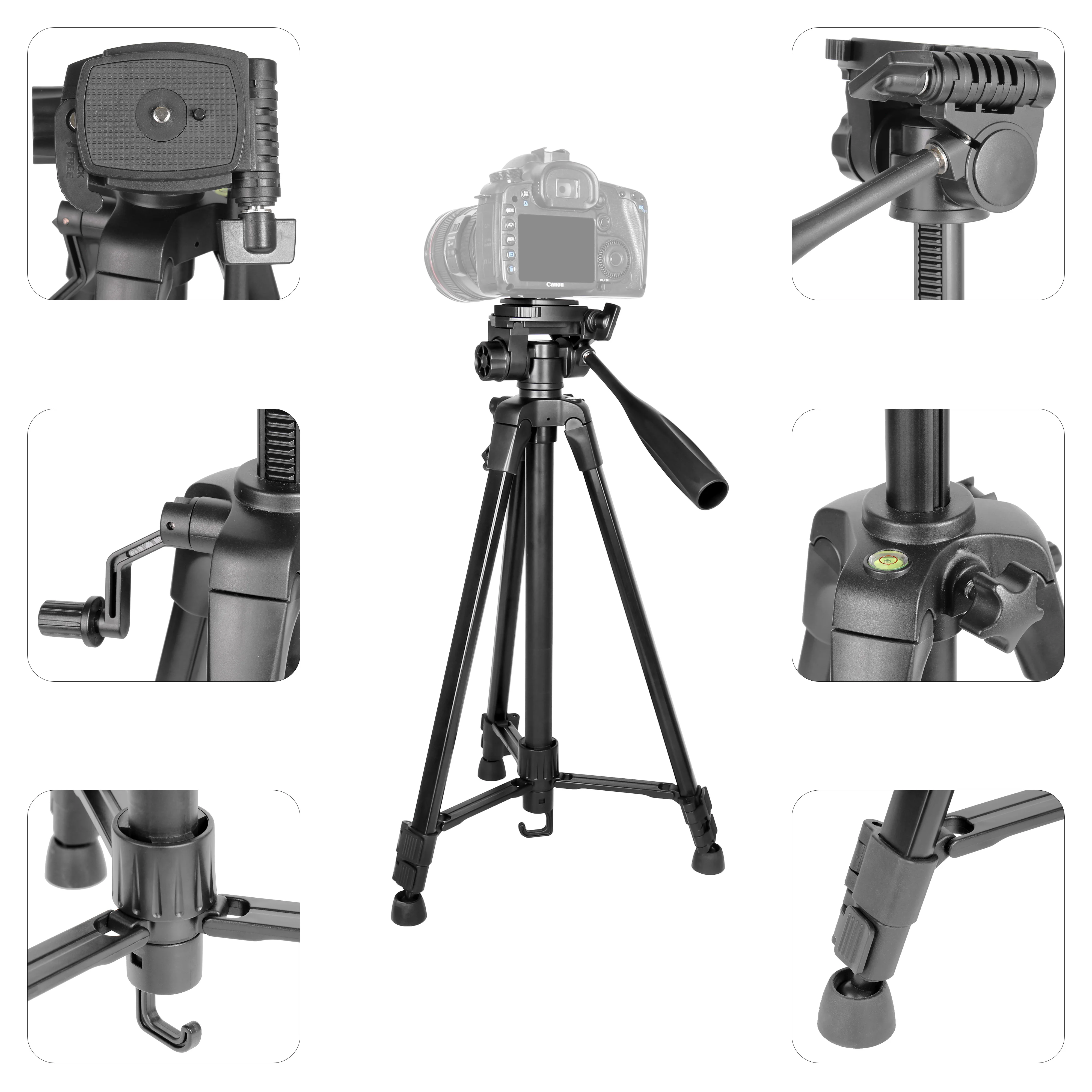 Kingjoy  professional photography mini smart phone tripod holder with quick release