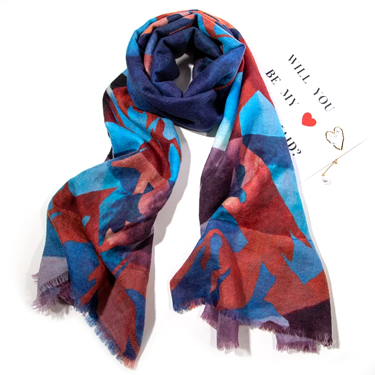Custom Scarves 2020 Women Winter Shawl Women Cashmere Bufanda De Pashmina Print Shawl