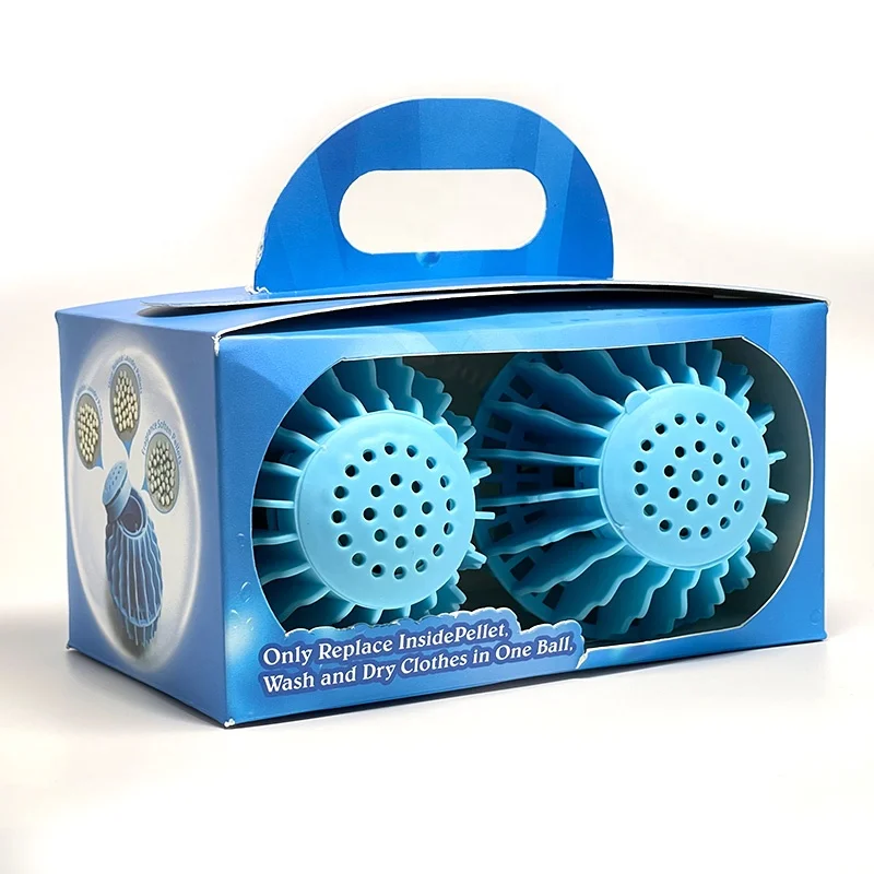 Retail Colorbox Laundry Detergent Washing Balls with  60 washes Slow Release Detergent Pellets for Washer
