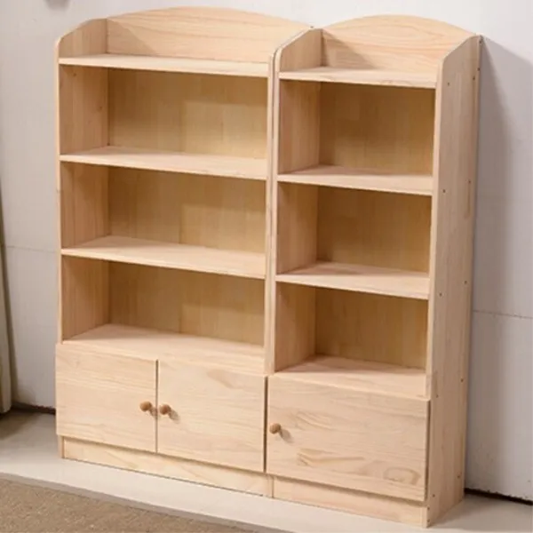 4 слоя древесины хвойных пород детская книжный шкаф с дверями
