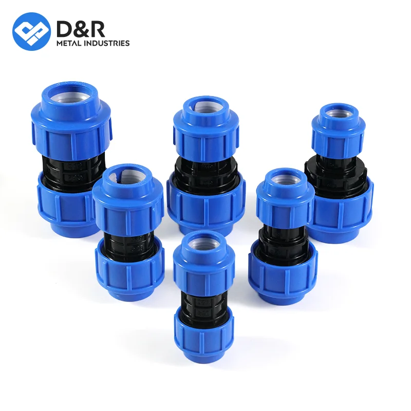 D&R PP copolymer PN16 Durable dn20~110mm Quick Couplings Plastic Straight Connector pipe Fittings for Water Pipe Connection