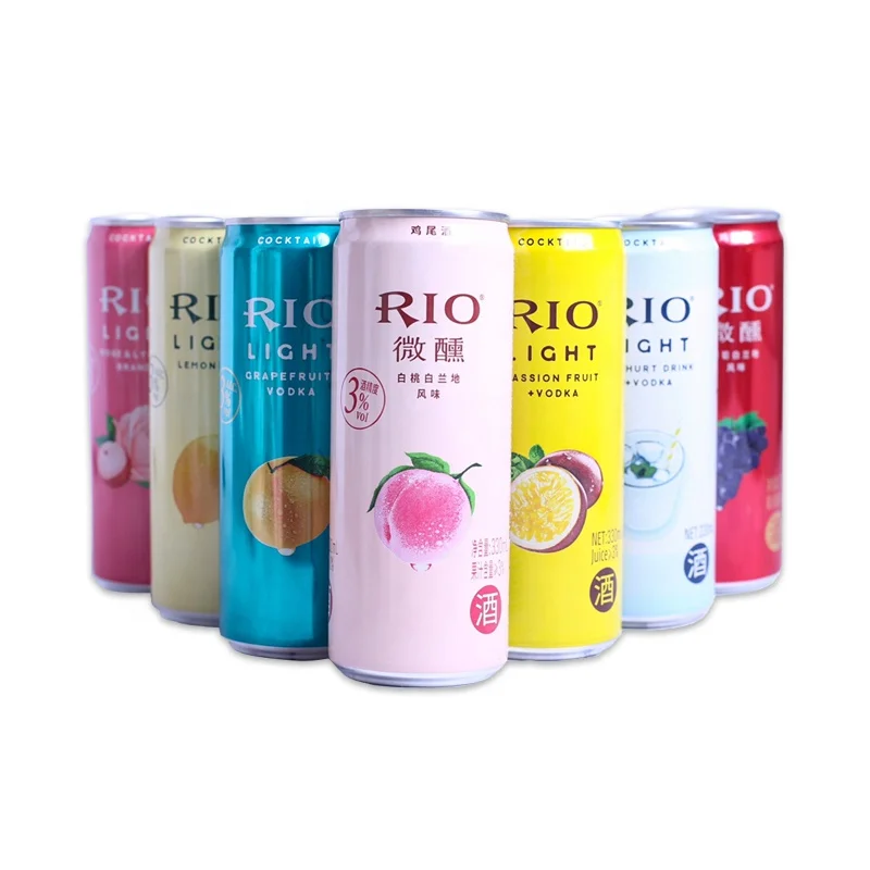 Whosale 330ml Rio Wine Cocktail Pre-Mixed Cocktail Genre Exotic Drinks