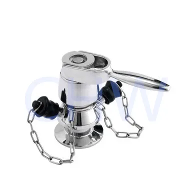 
Sanitary stainless steel 316L aseptic sampling valve with double port 