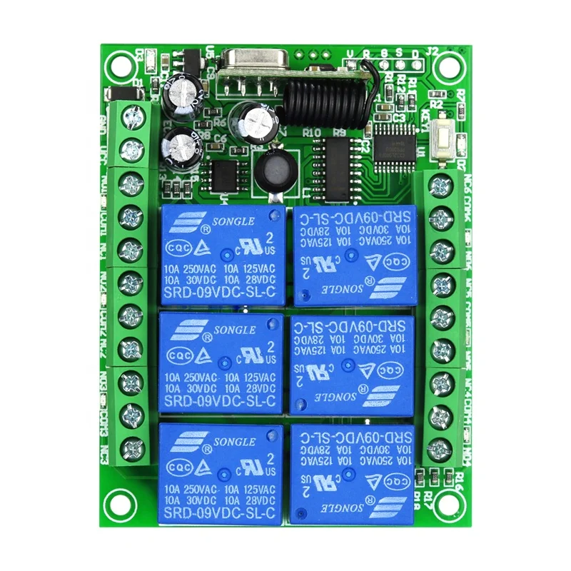 Century Aoke DC12V-24V 6 каналы код обучения Универсальный пульт управления для двигателя умного дома полива и орошения