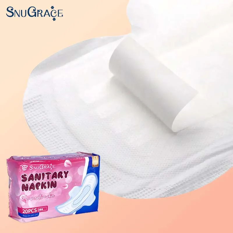 Manufacture Wholesale Cotton Menstrual Pads Disposable Women Sanitary napkins/ ultra thin