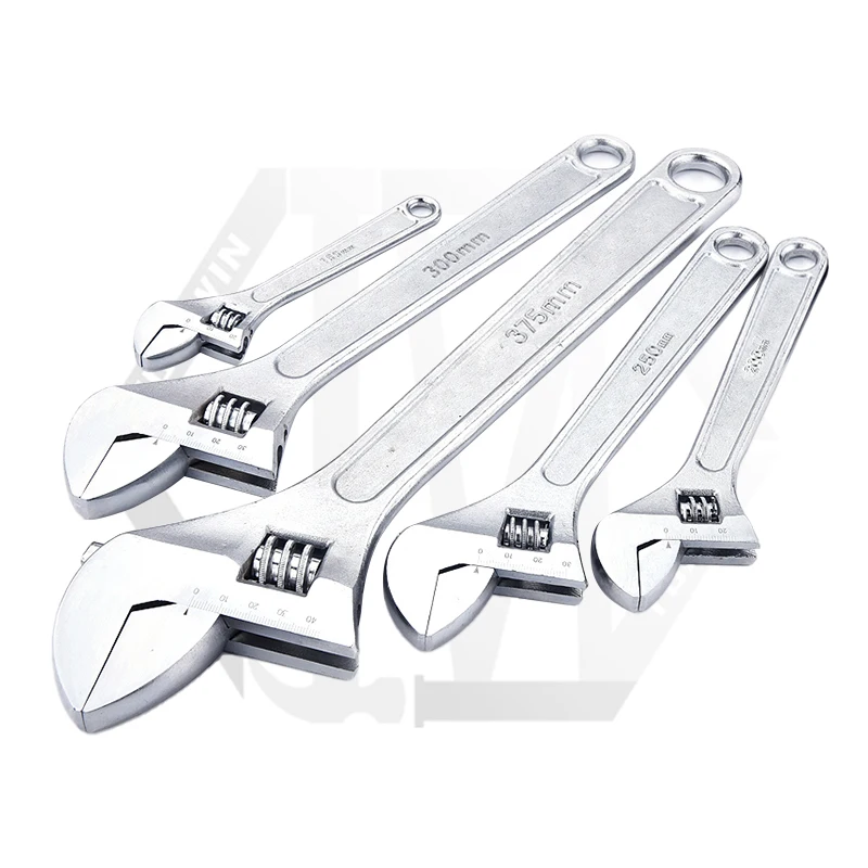 adjustable machine tools multifunction spanner design high quality adjustable universal wrench  size 12