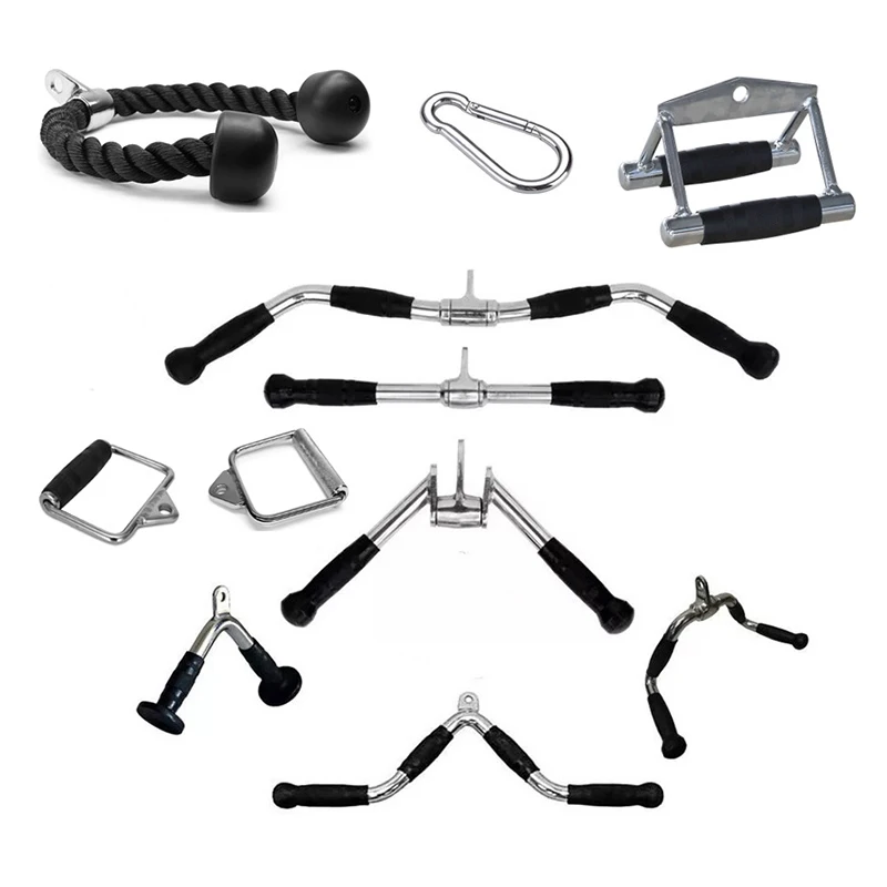 Fitness Equipment Gym Machines Accessories Triceps Cable Bar Lat Pull Down