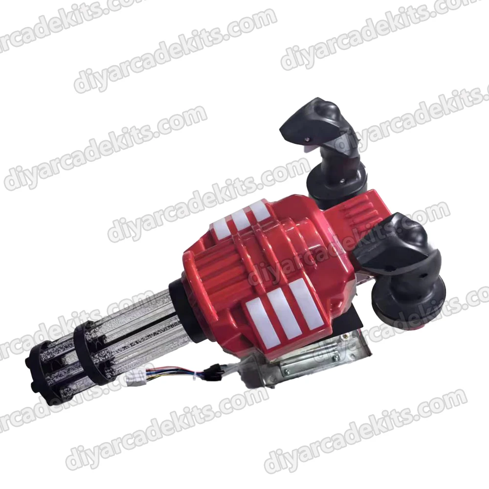 Adults Coin Operated Simulator Shooting Machine Kit Arcade Game 2nd Generation Gatling Shooting Gun For Sale