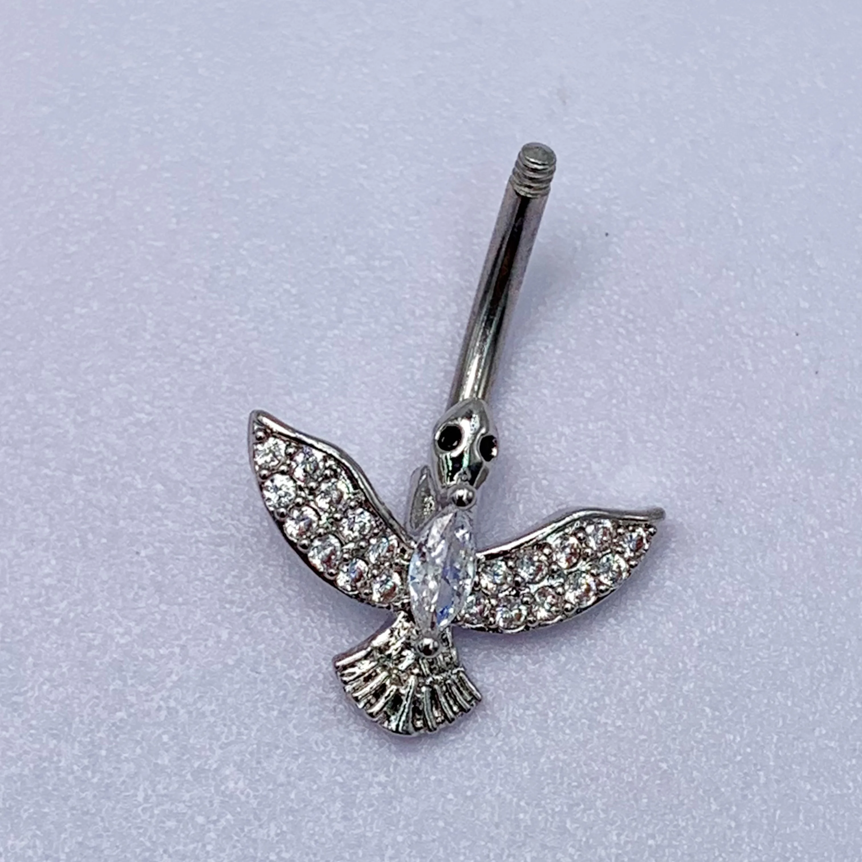 Hot Sale Belly Button Rings Stainless Steel  Piercing Dangling Fashion Eagle Navel 10mm for women