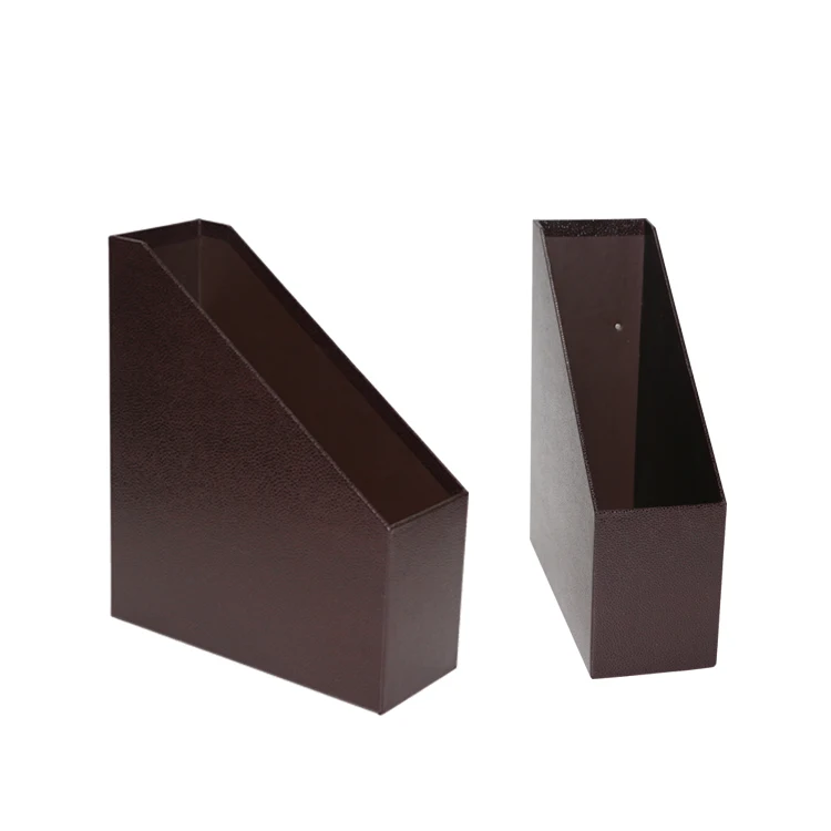 Handmade Custom Organizer Paper Storage Office Desk Holder Box A4 Size Cardboard Paper Magazine File Document Table Holder