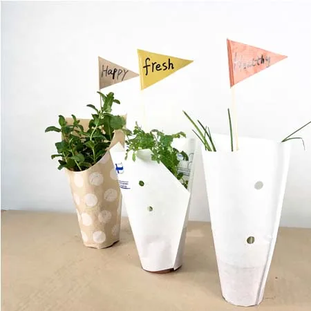 Printed Paper Tulip Bag for Flower Packing Floral Sleeve
