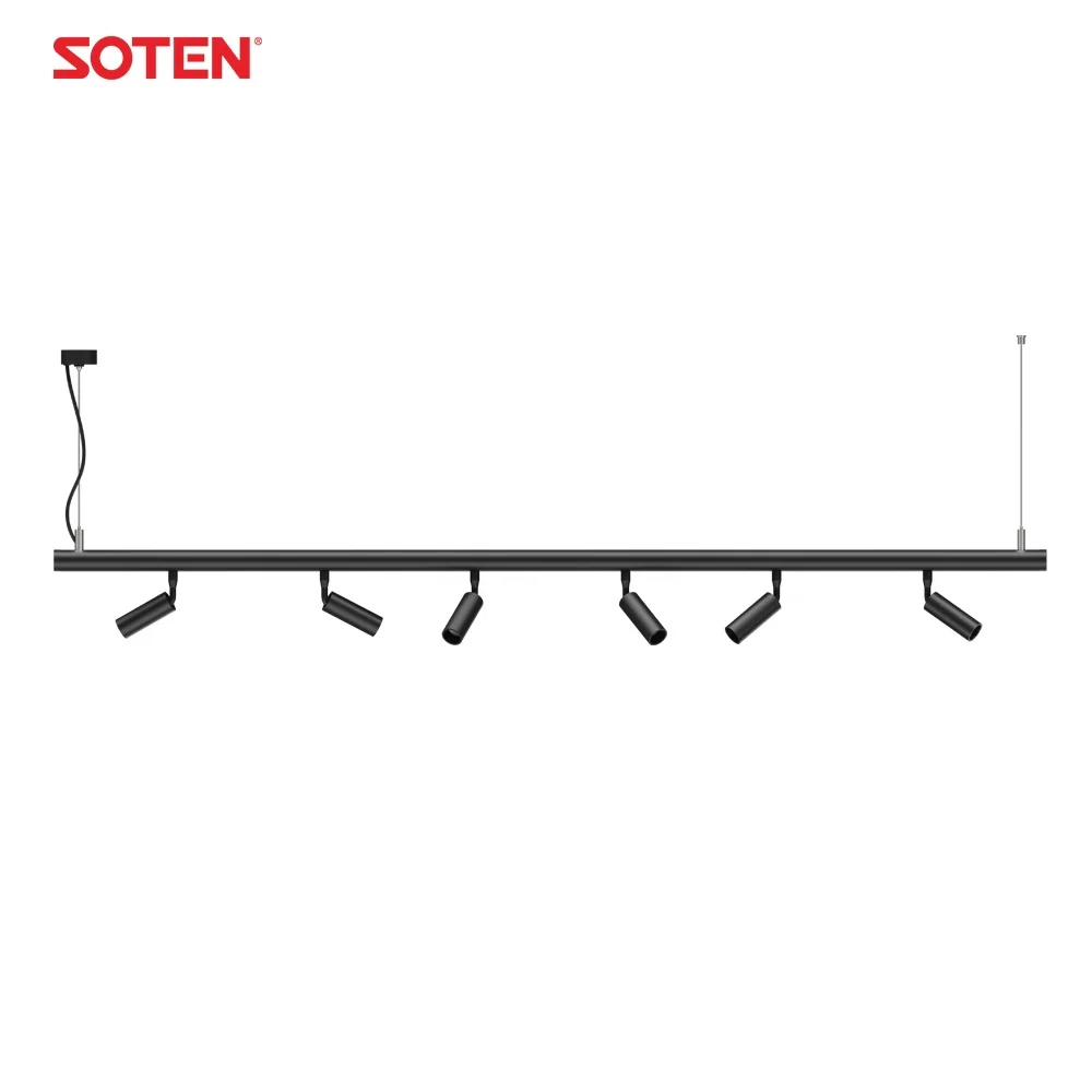 Top quality aluminum alloy indoor commercial dimmable linkable led track light pendant