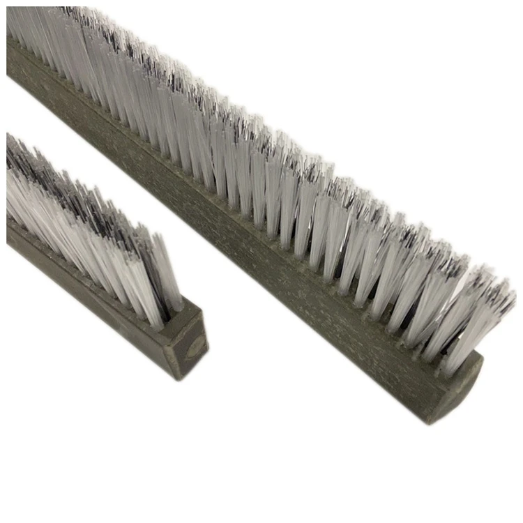 Dust Removal Brick Machine Strip Brush Nylon Bristle Nylon Article Brushes