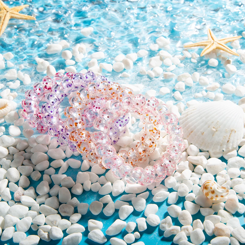 2022 Manufacturers Customized Onion Powder Telephone Cable Hairband Onion Powder Hair Ring