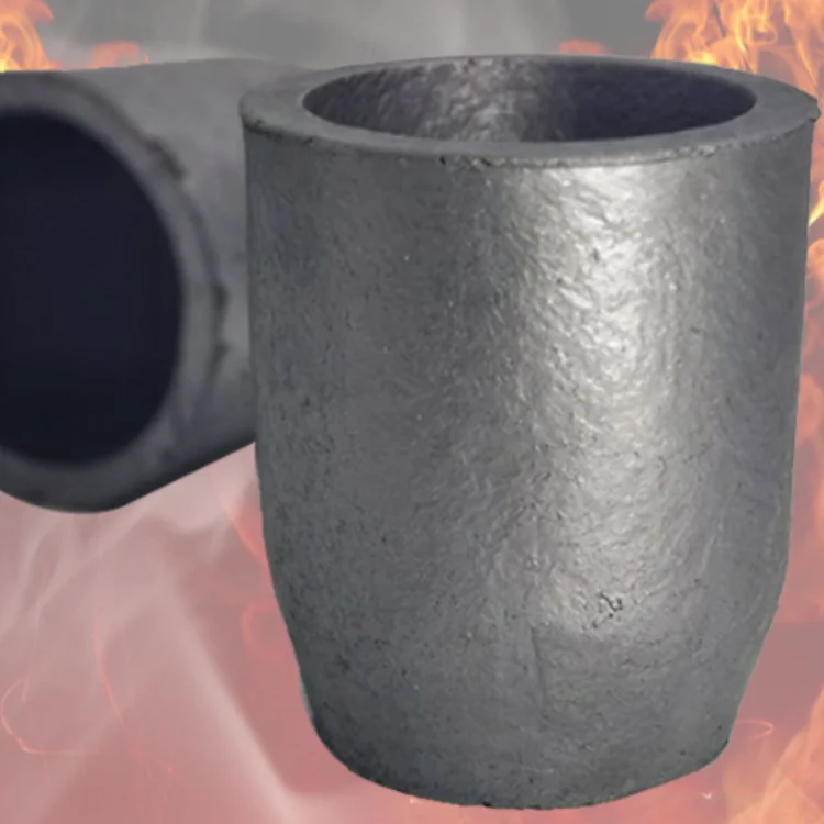 500kg Iron Aluminum Sic Carbide Industrial Graphene Silicon Crucible Metals Steel Cast Crucibles for Melting Gold