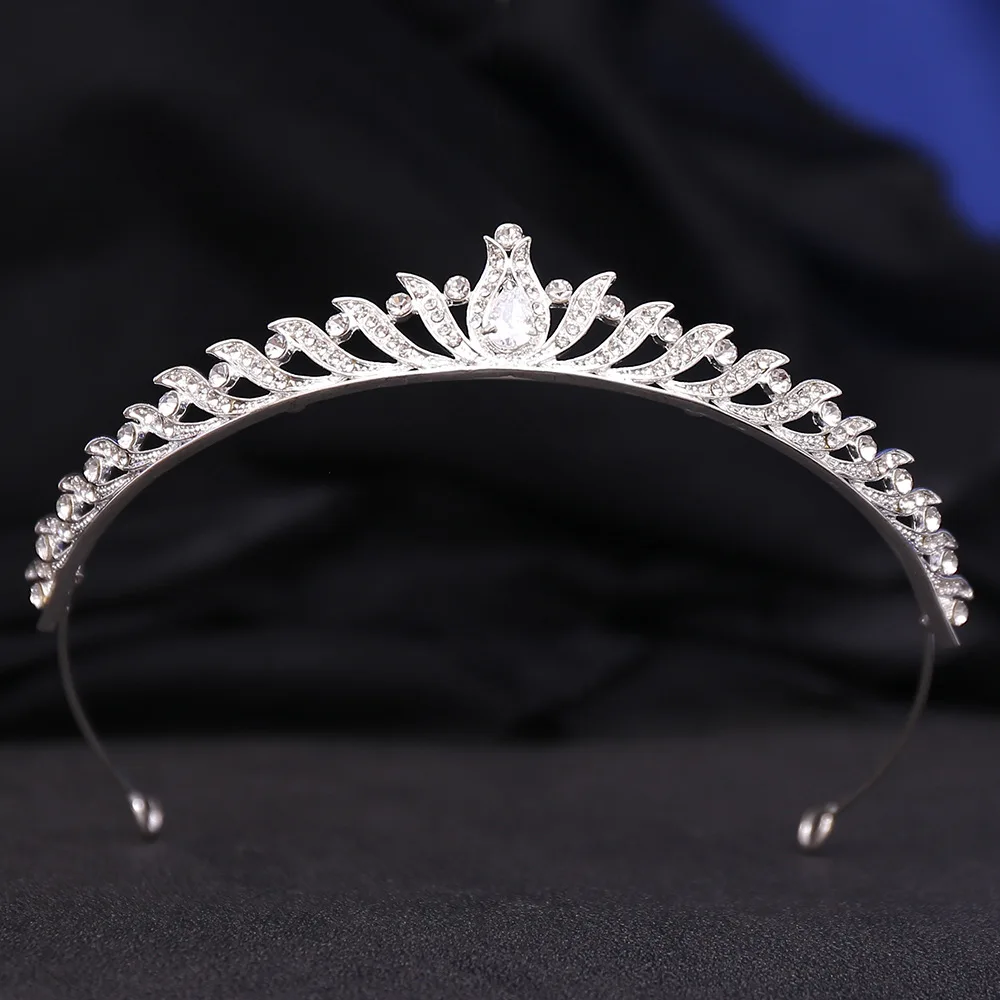 Korean style bride headdress small crown zirconia princess birthday crown children wedding tiara hair bands