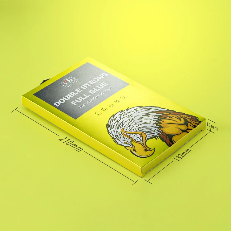  Изготовленный на заказ дизайн печатный экран мобильного телефона защитная пленка упаковочная коробка микро-этикетка