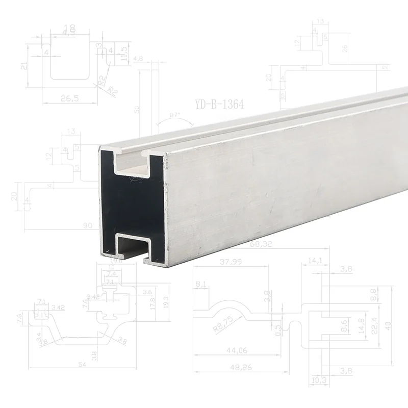 Photovoltaic bracket Roof installation joints Adjustable aluminum end clamp Aluminum profile end clamp