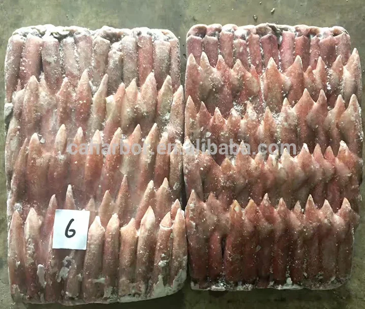 Малый размер illex lолиго замороженный кальмар замороженный розовый/красный кальмар из Вьетнама