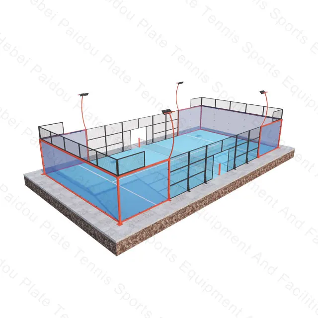 Good Price New Design Full Set Multi Size Portable Tennis Court Illuminated Unique Panoramic Tennis Court