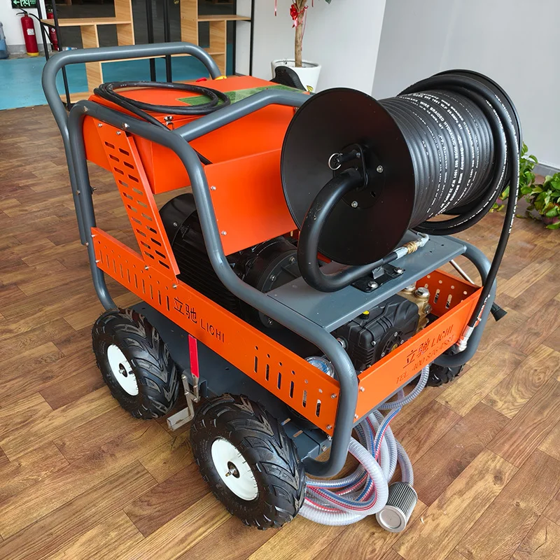 LC 250bar 30lpm electric high pressure pipe cleaning machine, professional equipment cleaning, dredging