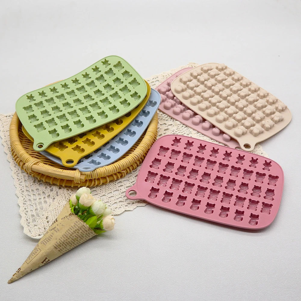 46 Cavity Square Silicone Molds de chocolate Gummy Pralines Candy Making Mold Decorating Tools custom chocolate silicon mold