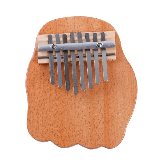 Hot Sale Maple 8-Note Mini Kalimba Professional Pocket Thumb Piano with Steel Drum Chamber Birch Drum Heads Musical Instrument