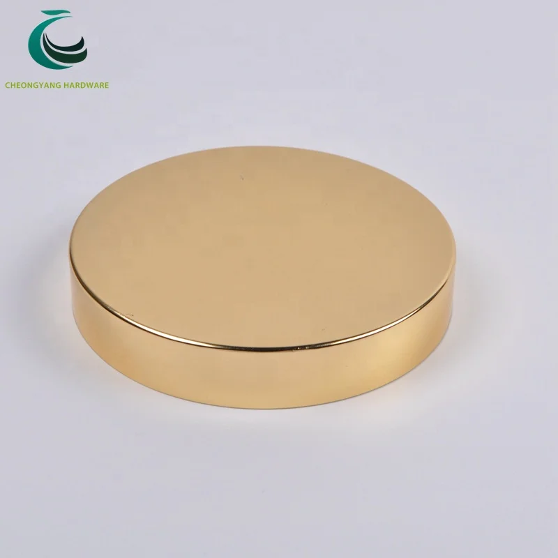 
70/400 custom cosmetic metal aluminum plastic cream screw top jar cap lid 