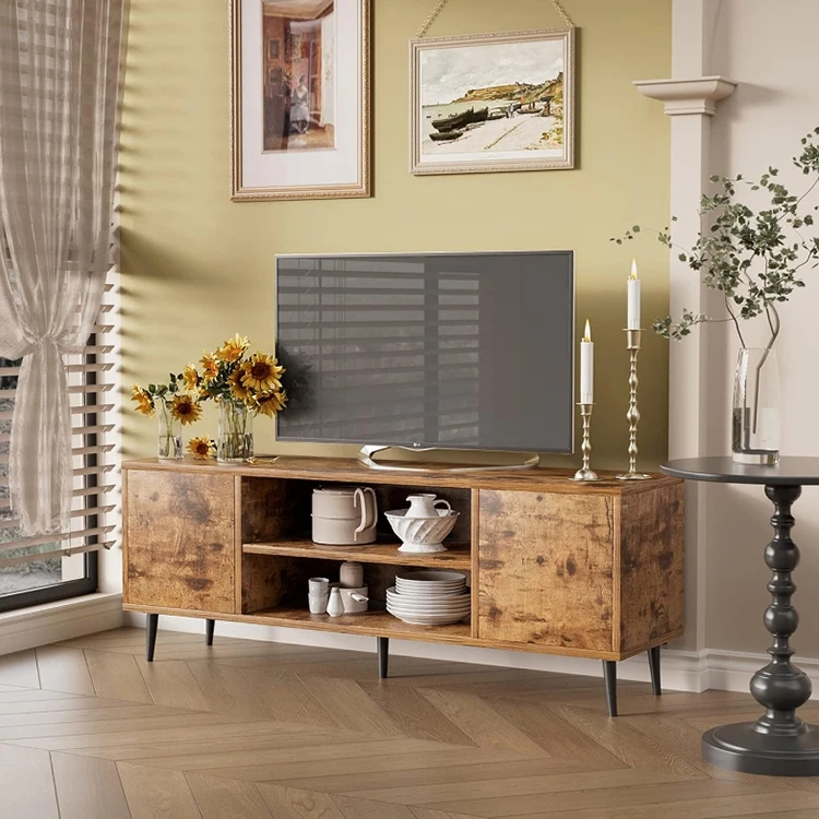 Luxury tv cabinet stand modern mdf plywood tv rack cabinet living room